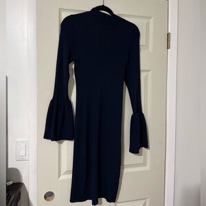 VENUS Dark Blue Long Sleeve Dress